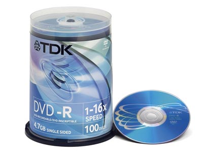 TDK DVD-R x 100 Unidades