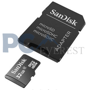 SanDisk MICRO SD 32 GB SANDISK CLASE 4 ADAPTER