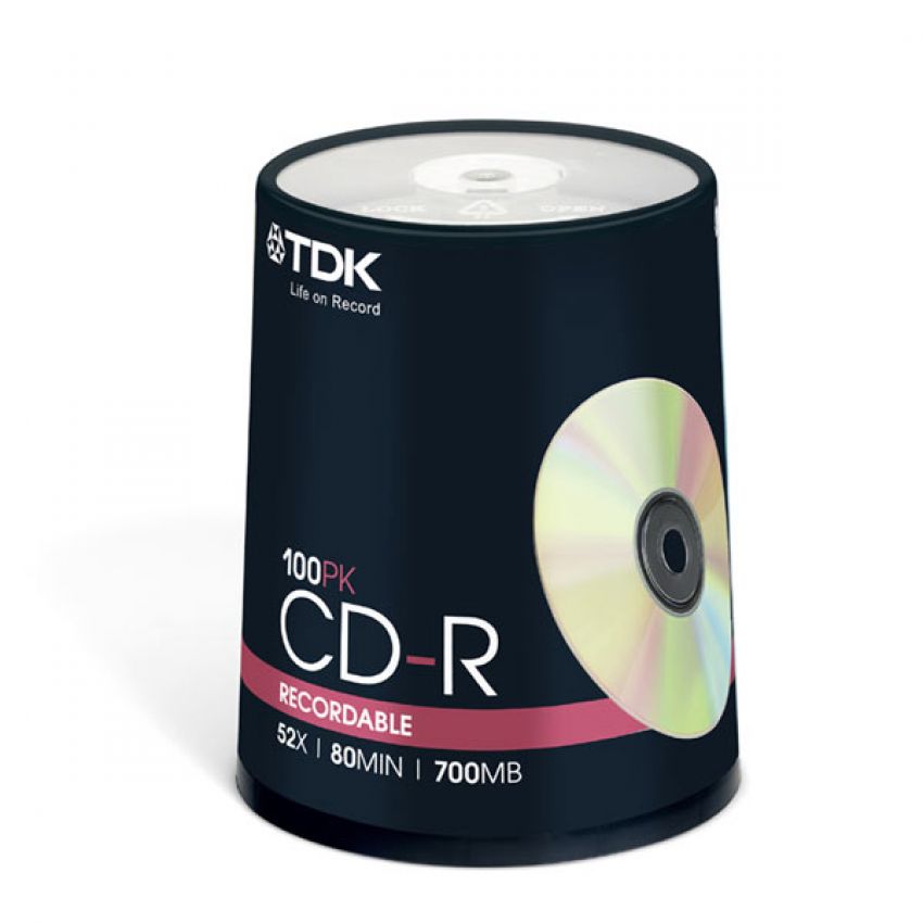 100-Unidades-Virgen-CD-TDK - TDK TDK CD-R x 100 unidades
