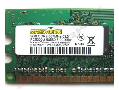 Especificaciones Memoria RAM Markvision - Markvision DDR2 2GB