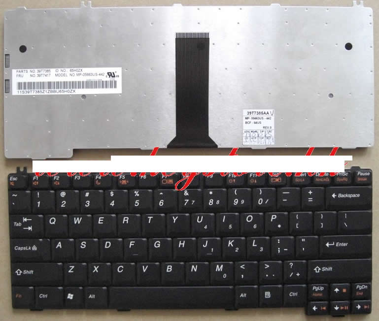 vistafrontal-posterior teclado thinkpad 3000,c100,c200,f41 - IBM Lenovo Teclado Thinkpad 3000,c100,c200,F41,