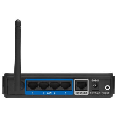 Vista Posterior - DLink Router DIR 600