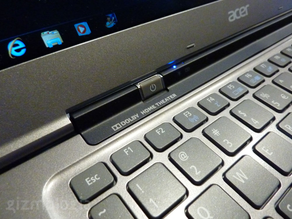 Vista Teclado - Acer S3 UltraBook Aspire